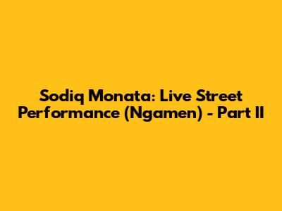 Sodiq Monata: Live Street Performance (Ngamen) - Part II
